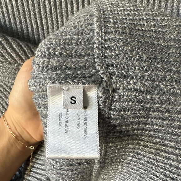 Proenza Shoulder Gray Wool Sweater Sz SMALL - Picture 4 of 7